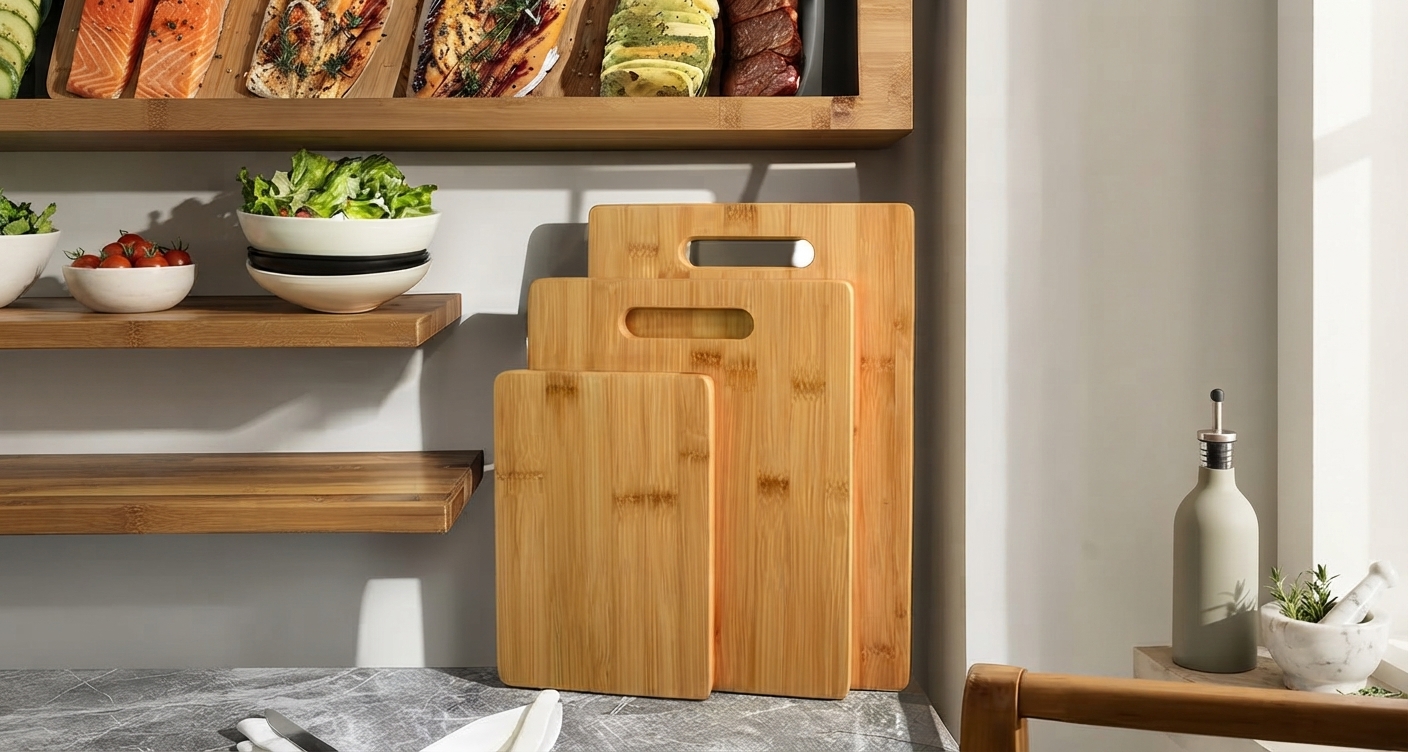 Bamboo Chopping Board Set — Dexam